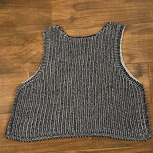 ASOS Black and White Knitted Vest, a Perfect Layering Piece